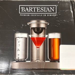 Bartesian Premium Cocktails On Demand with 5 Premium Glass Bottles